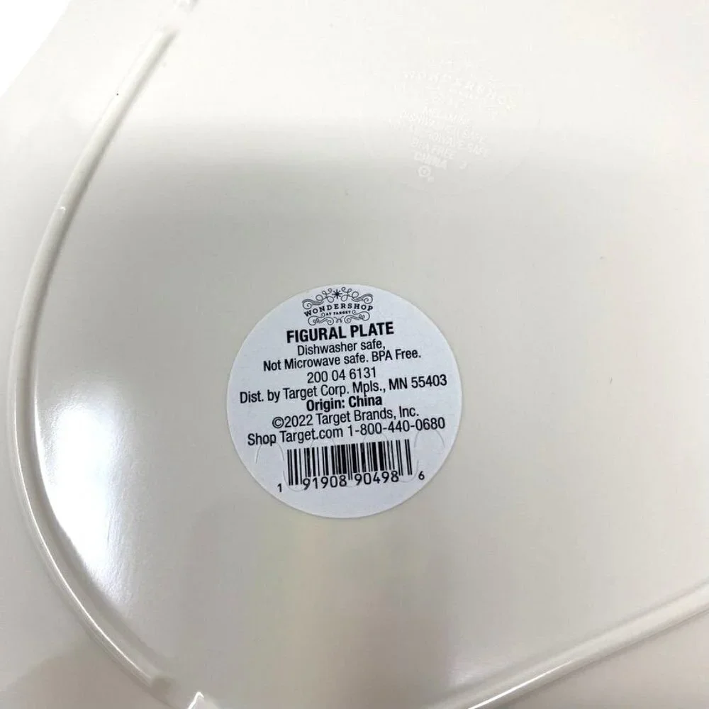 Target 2 Melamine Figural Santa Dinner Plates White - Wondershop™ Holiday